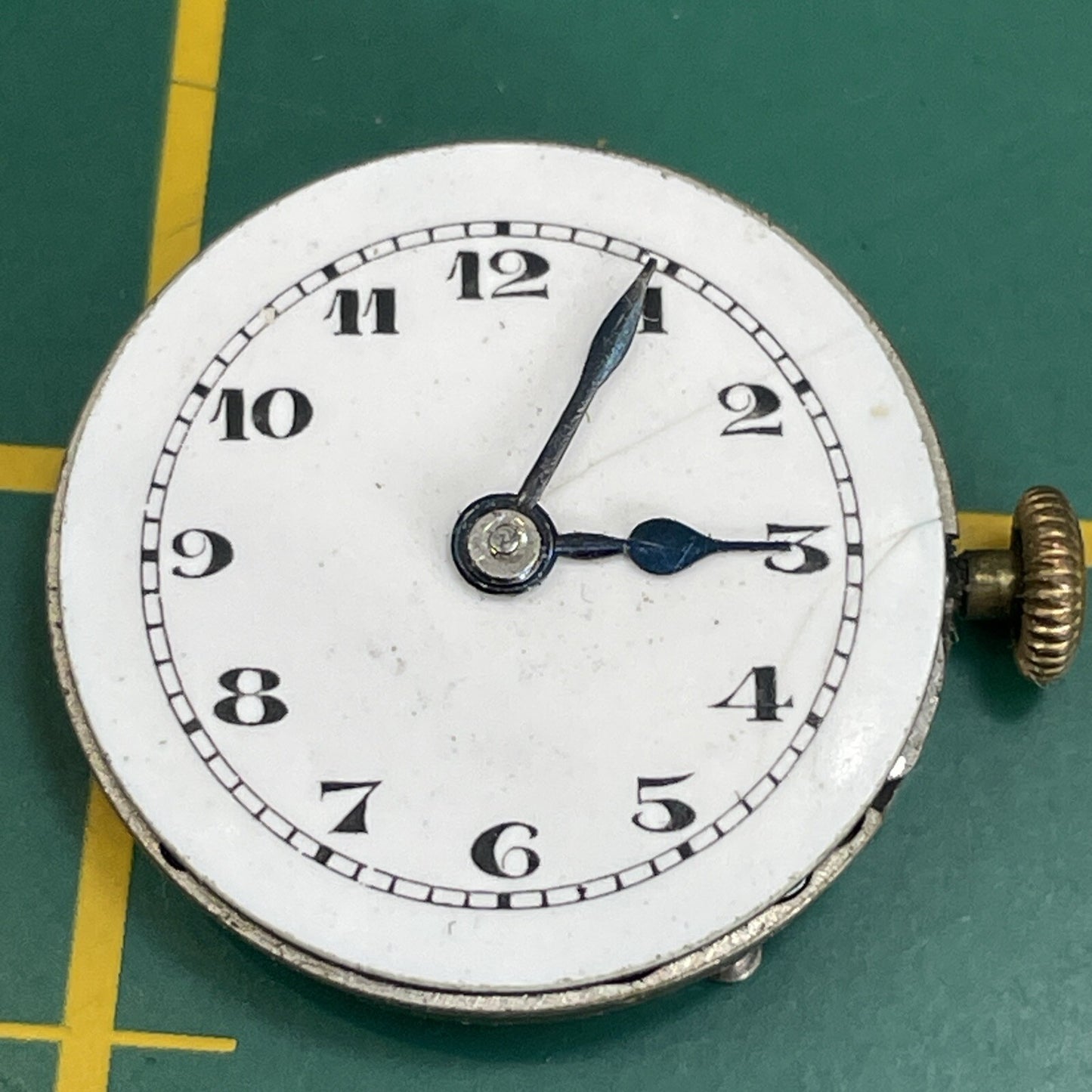 Record 19.6mm Full Watch Movement For Spares Repair S12