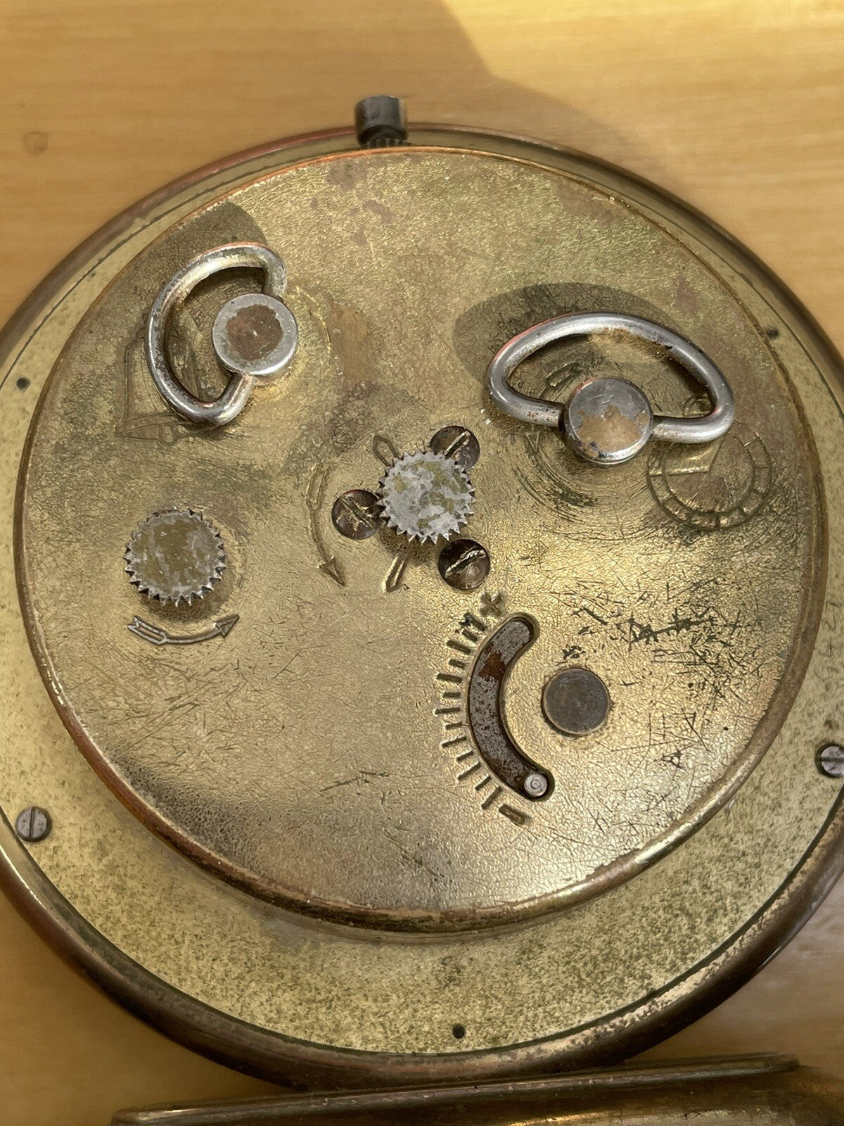 Ca 1960s Oris 8 Day Clock Cal 802 15J Good Balance