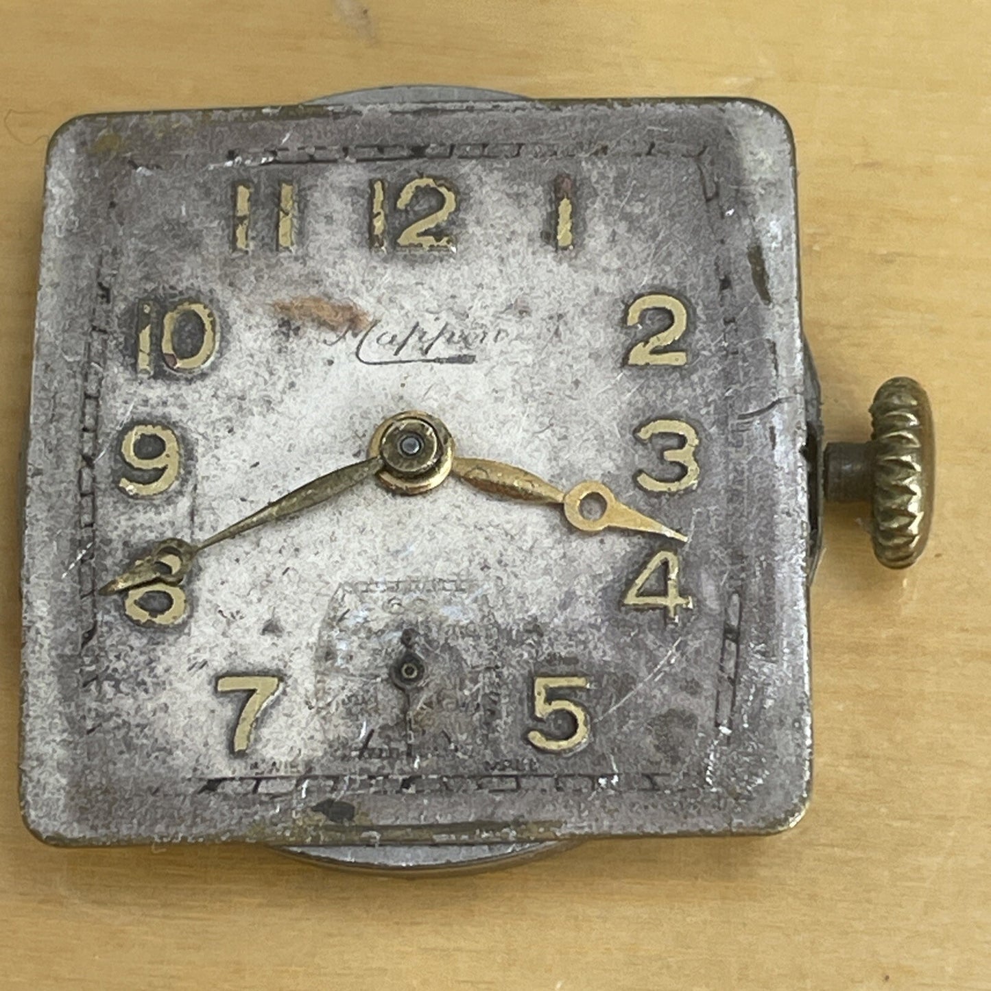 Revue 10.5 Ligne Mappin Watch Movement Ticking Ref LG14-99