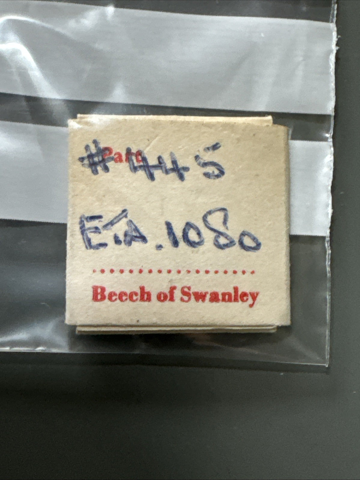 ETA 1080 Setting Lever Spring X1 #445 Ref LG11-139