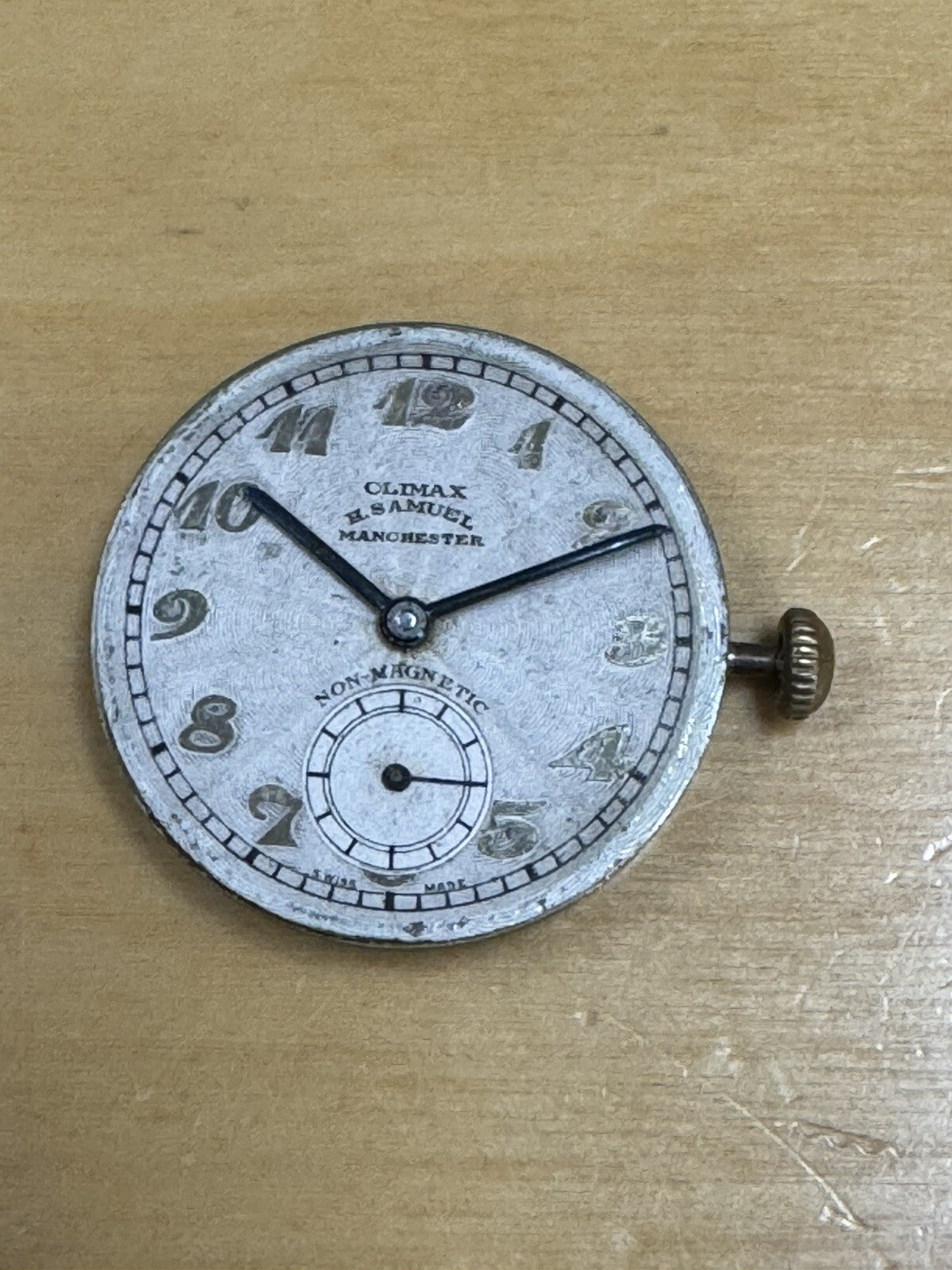 Early Enicar 10.5 Ligne Movement For Parts Ref N107