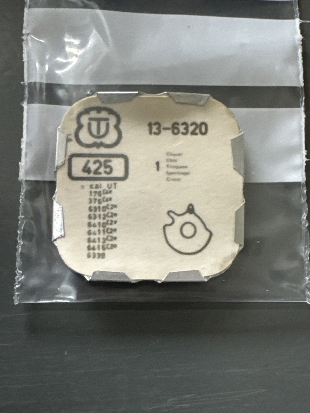 Unitas 6320 Click X1 #425 Ref LG10-30-31