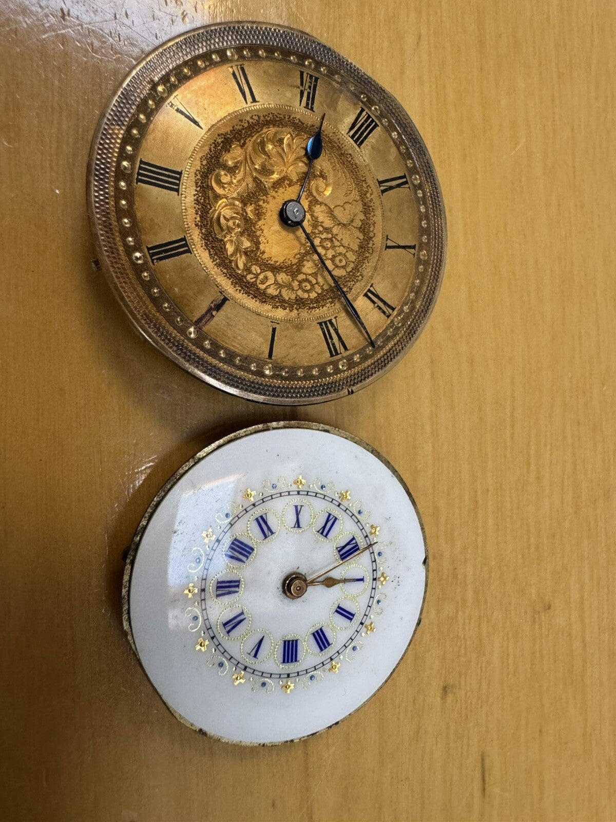 2 X Cylinder Watch Movements Good Balances Ref S