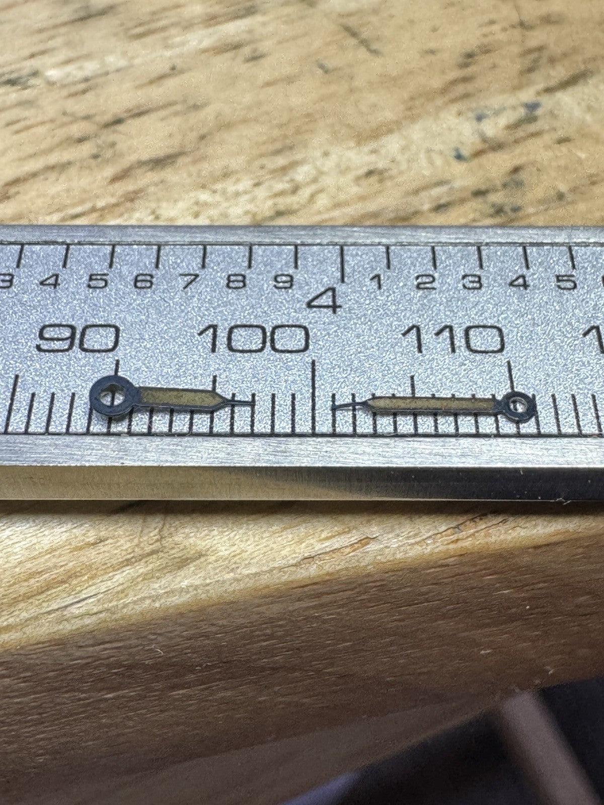 140 X 80 mm Military Style Watch Hands Ca 1950 Ref LG0