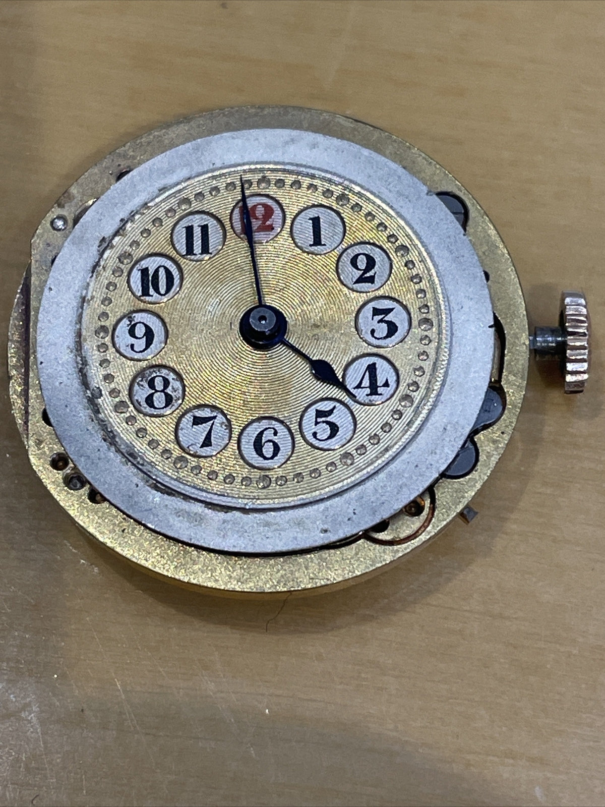 Early Pin Set Cylinder Watch Movement for Parts Spares & Repair Ticking Ref FB