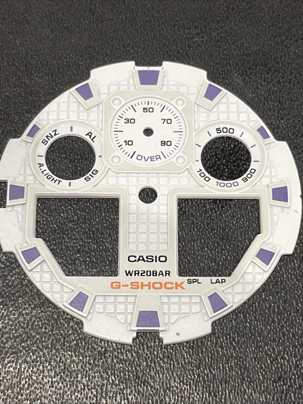 Casio G Shock Spare Parts GA-100 Dial White / Purple