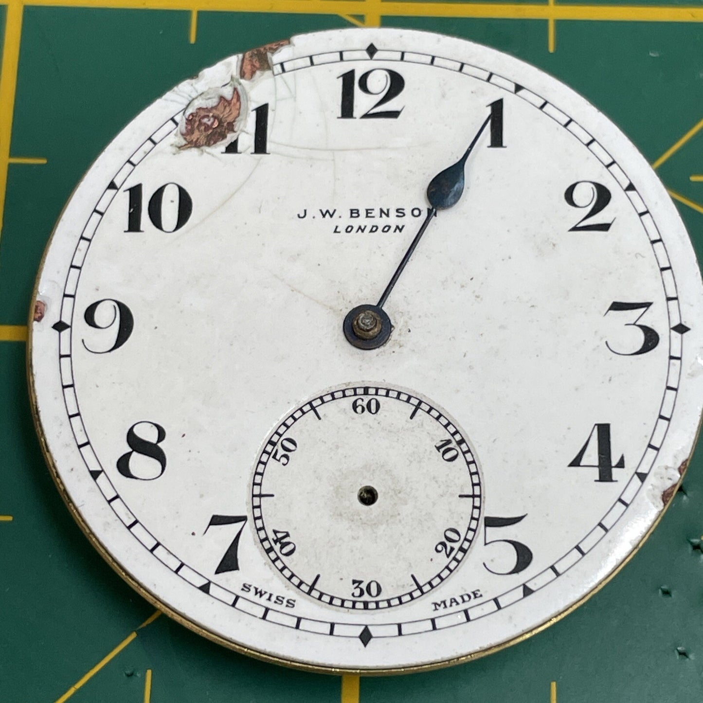 Cyma Ref 939 Pocket Watch Movement Broken Staff Neg Set Ref LG9