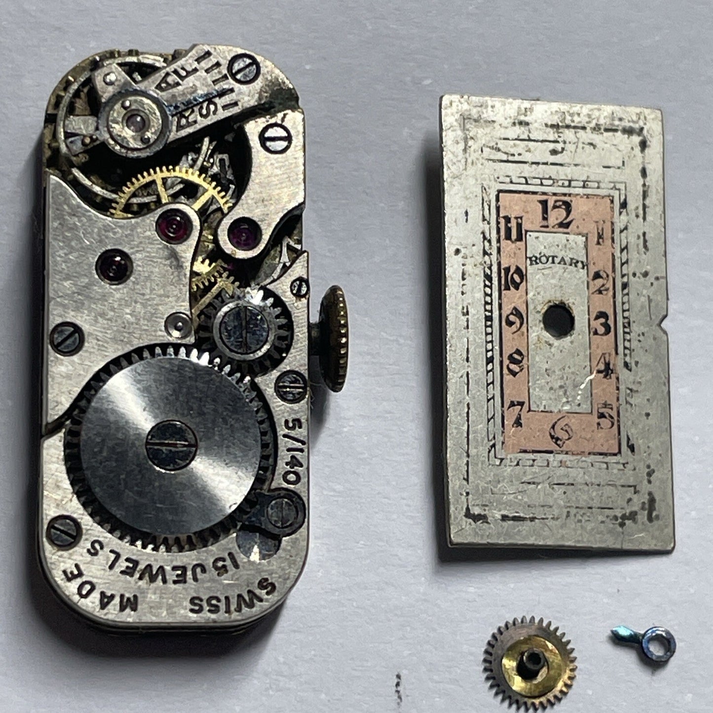 Rotary Cal 5/140 Movement For Parts Spares Repair E10