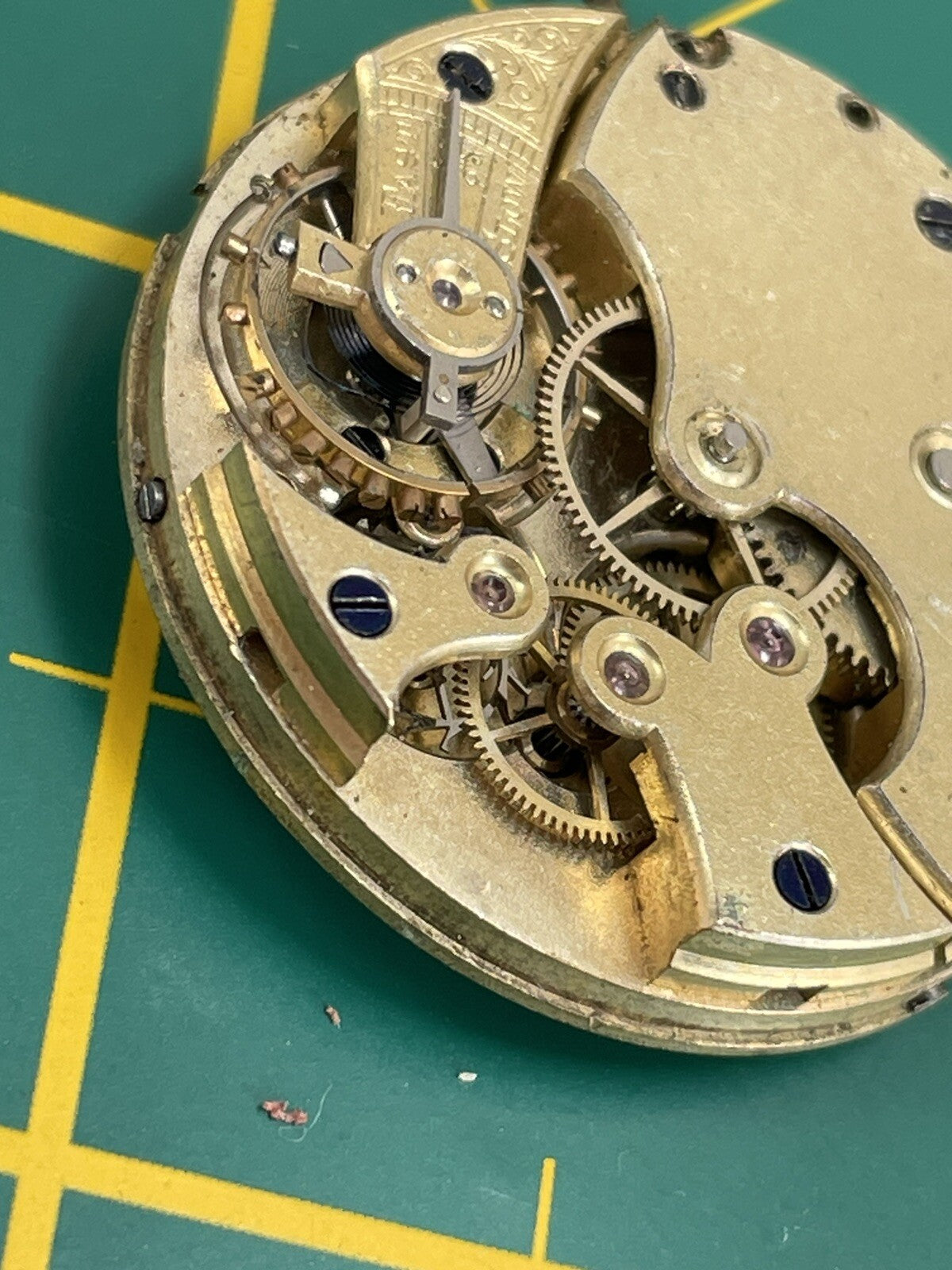 Vintage 1880s Longines 13 Ligne Watch Movement Good Balance 1888 / 1889 Ref LG10