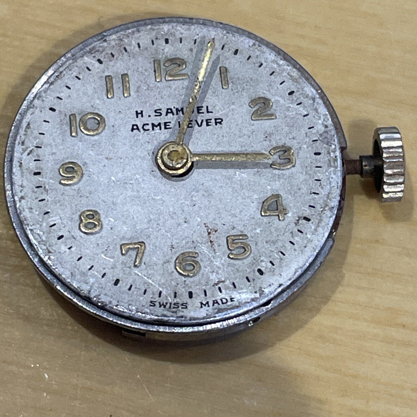 Buren 19.7mm Watch Movement Shot Balance Ref J64