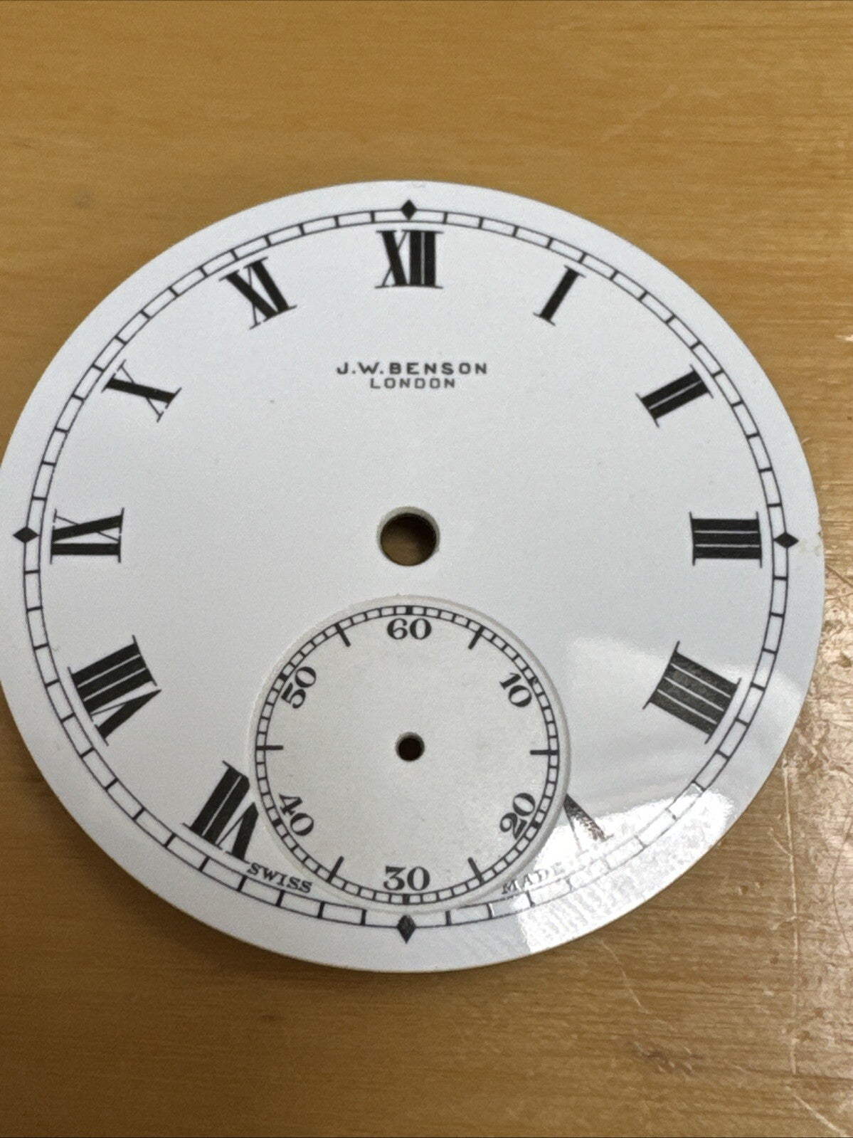 Enamel Dial For Revue 30 31 Hunter JW Benson 42.3mm Approx LG15-68