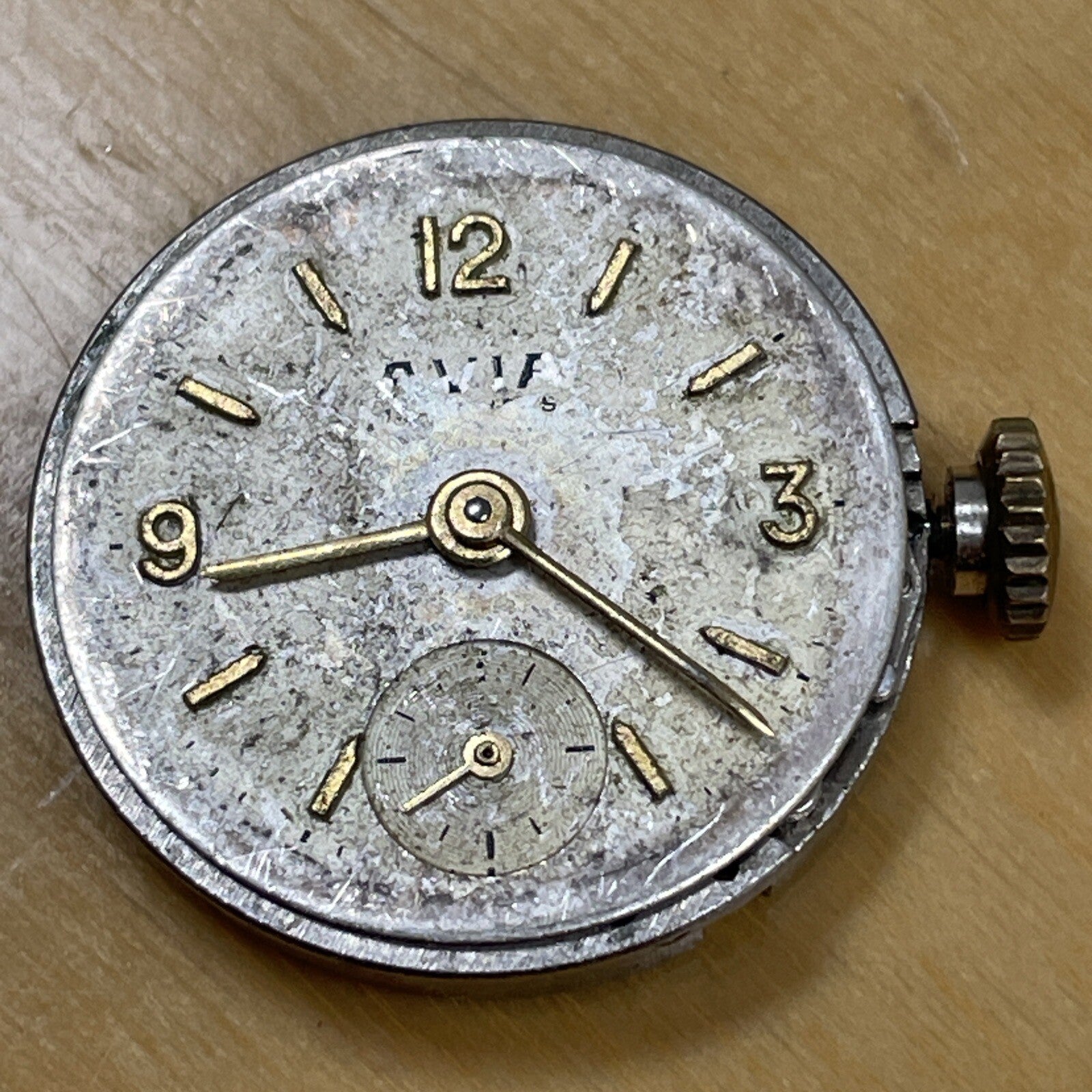 Darby 40 Watch Movement Good Balance For Parts Spares Or Repair  H13