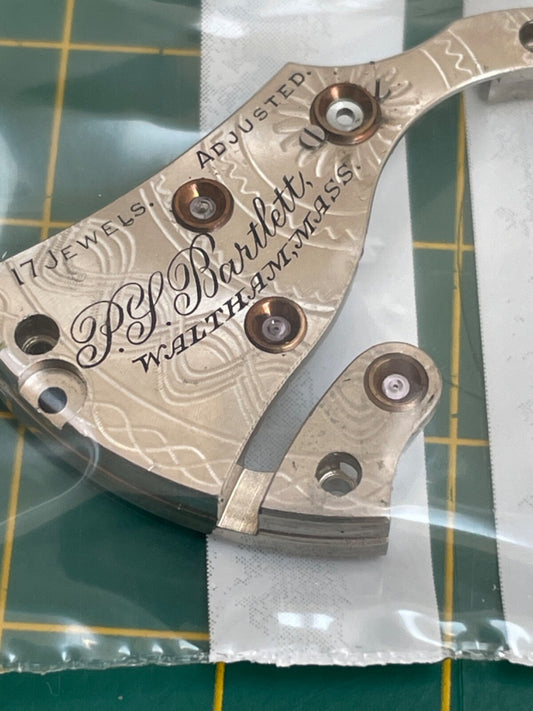 Waltham 1908 16S Hunter Spare Parts P. S. Bartlett