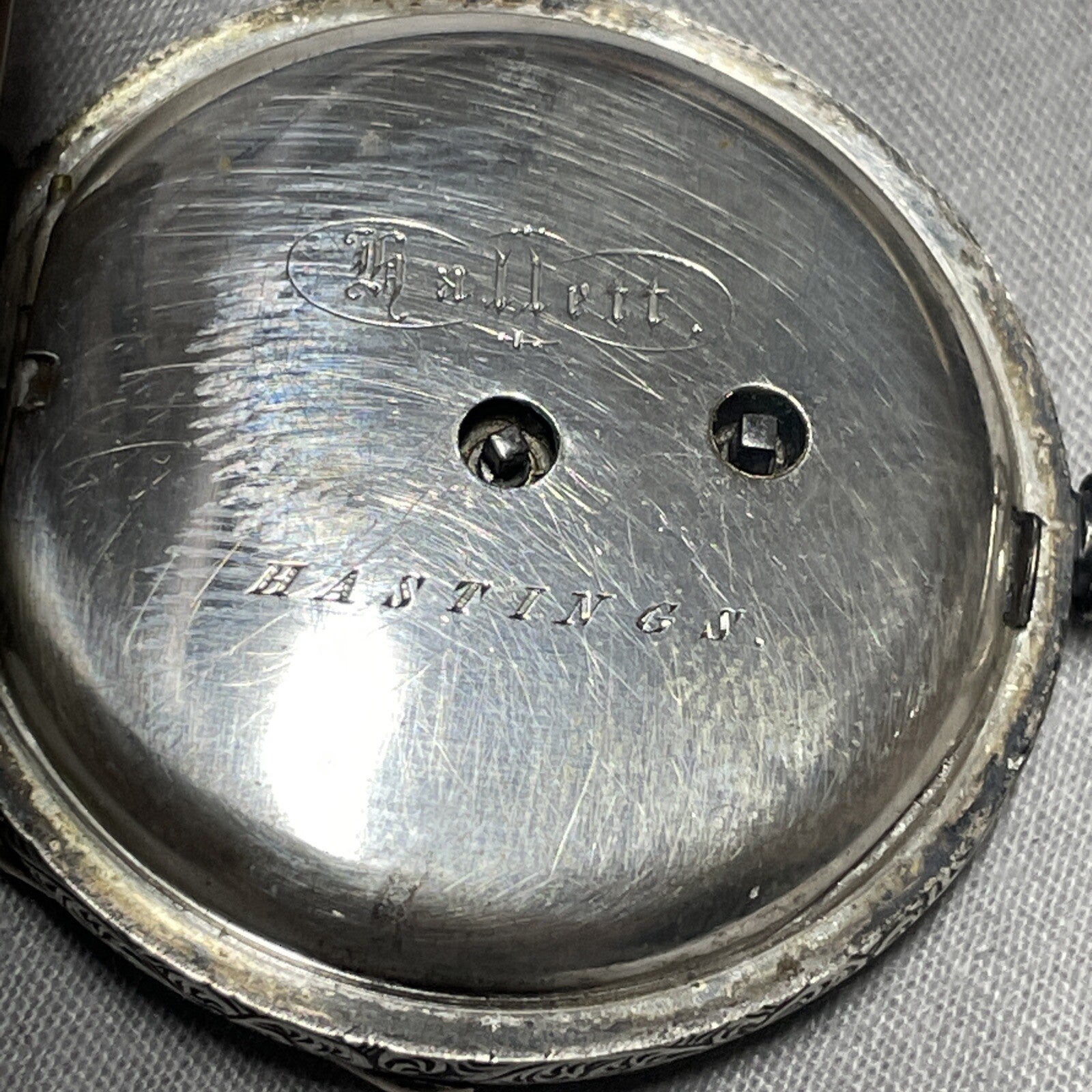 1882 Fine Silver Fob Watch Good Balance Immaculate Case. Whistlers Mother Link?