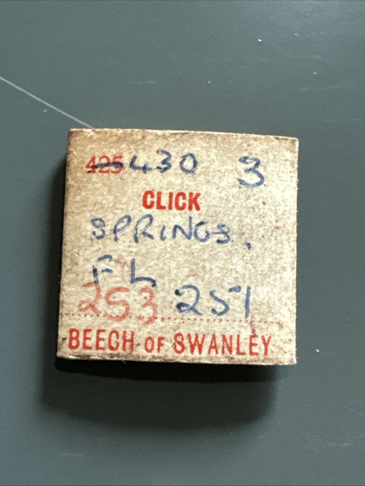 Favre Leuba 251 253 Click Spring X1 Ref LG14-42