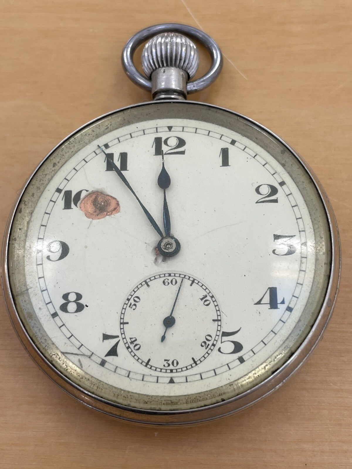 Moeris GS MK 2 WW2 Pocket Watch For Restoration. Running