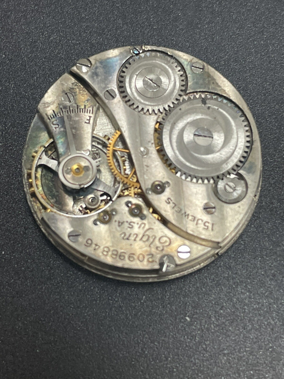 1918 Elgin Model 2 Grade 429 Movement Ref K3