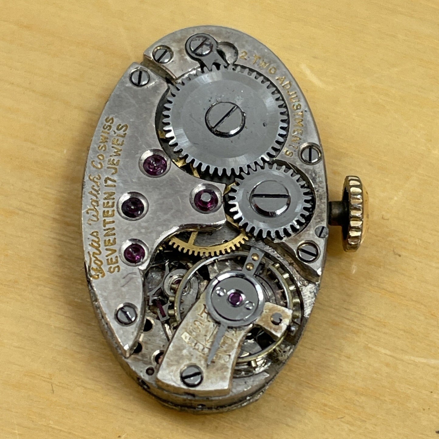 Fortis Watch Movement For Parts Spares Repair Good Balance H4