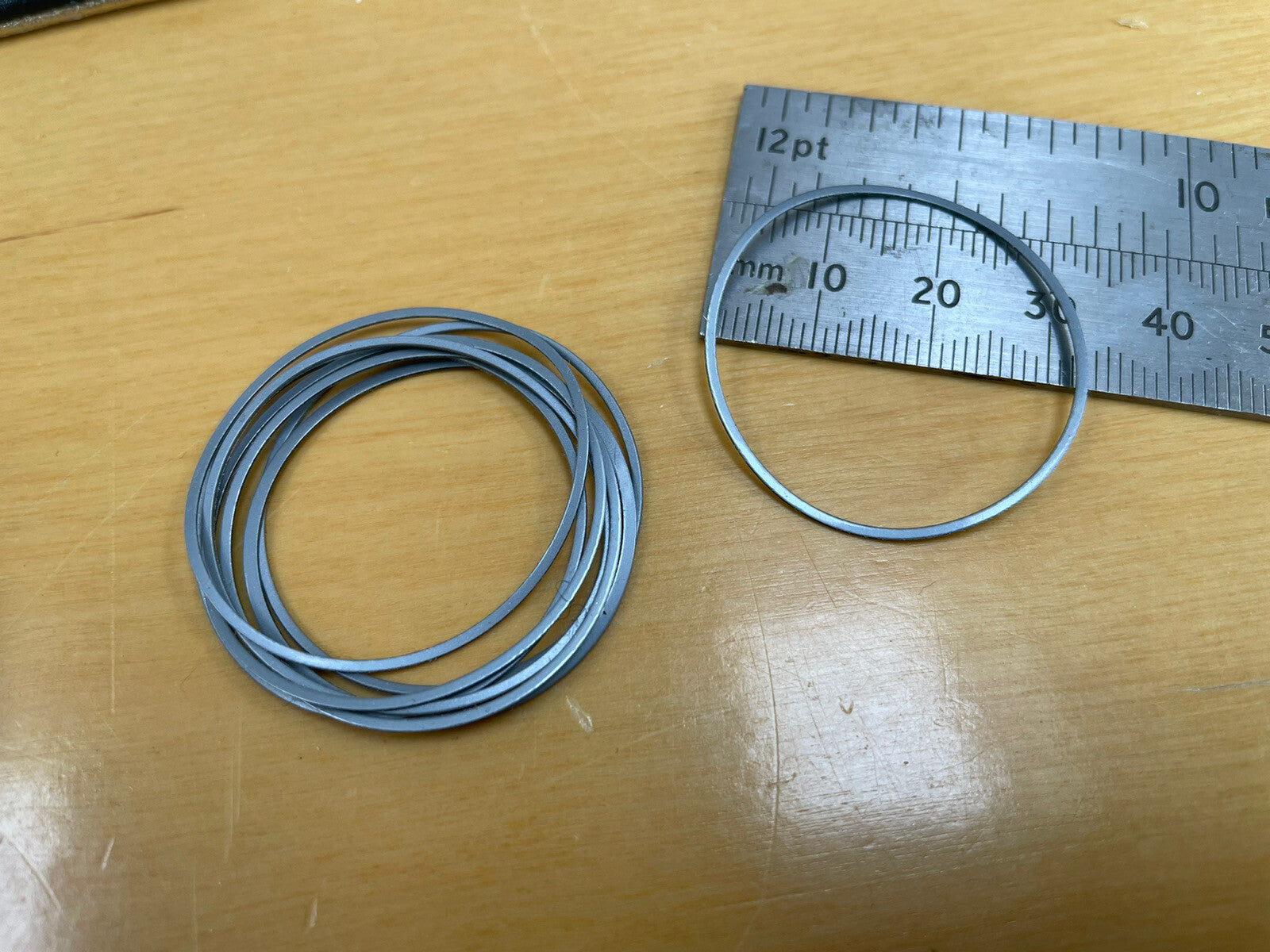 Vintage NOS Lead Watch Caseback Gasket 21mm - 31.8mm Ref L