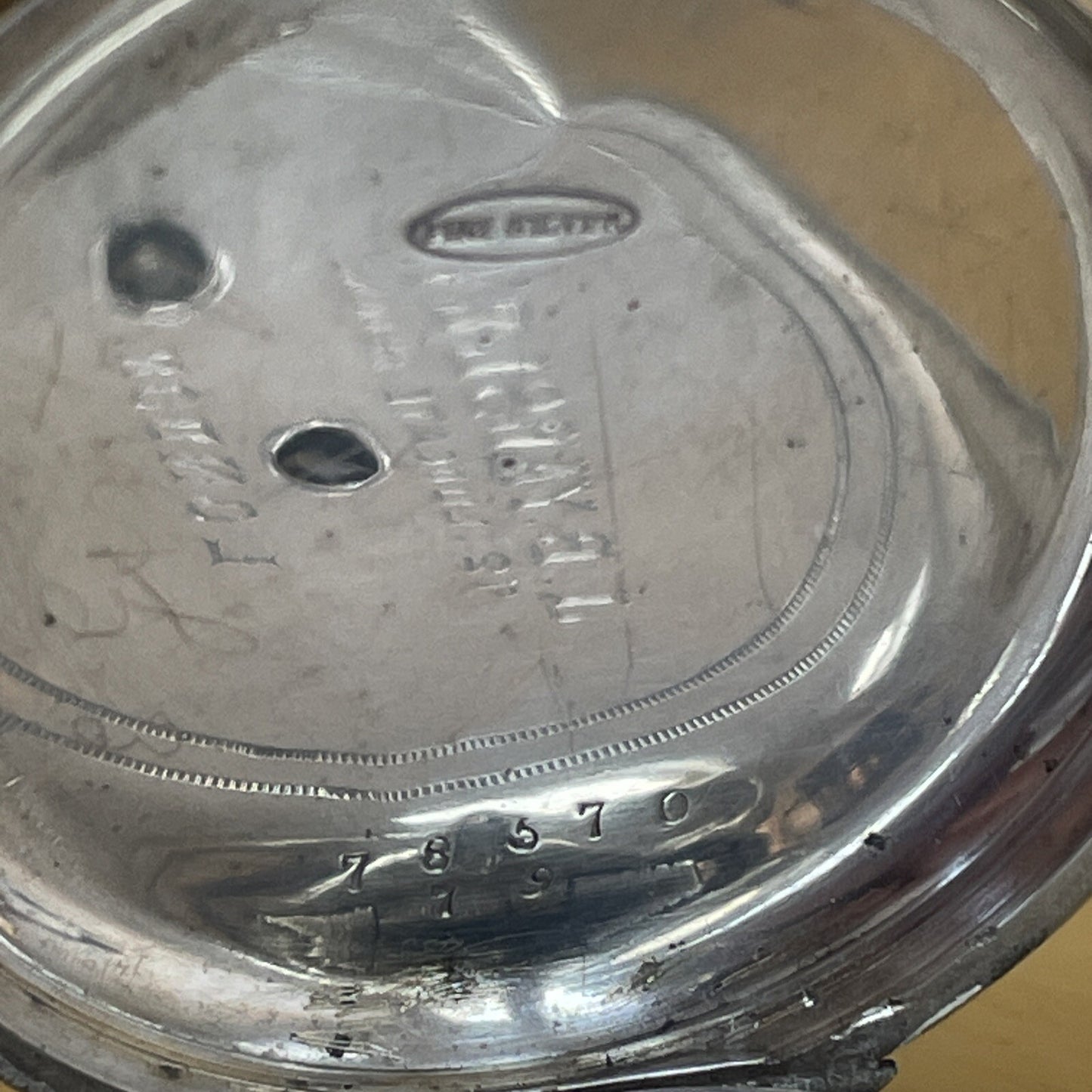 Ca 1877 JB Yabsley Pocket Watch Fine Silver Serviced August 24 Ref P