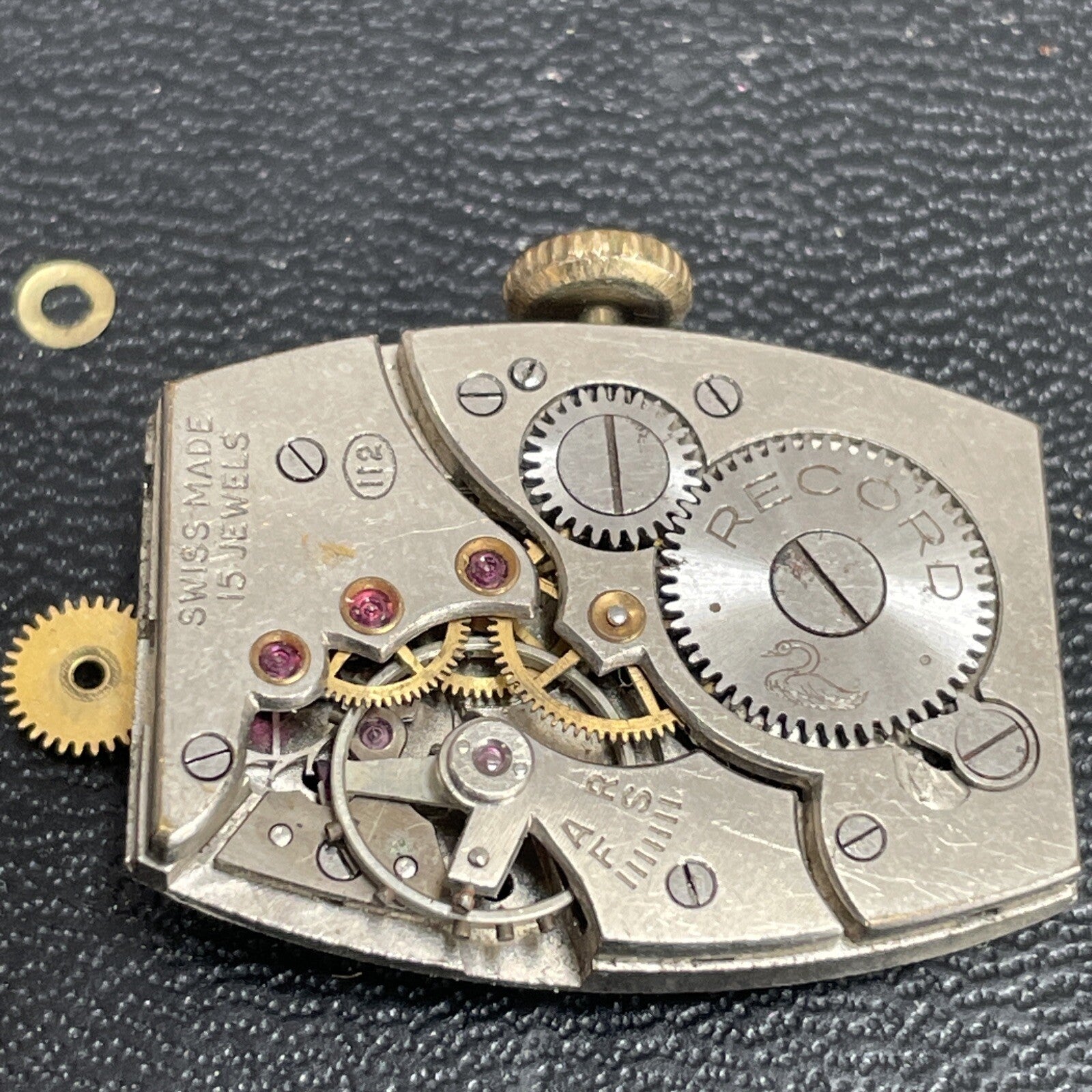 Record 112 Movement Good Balance Staff No Hairspring Ref Q38