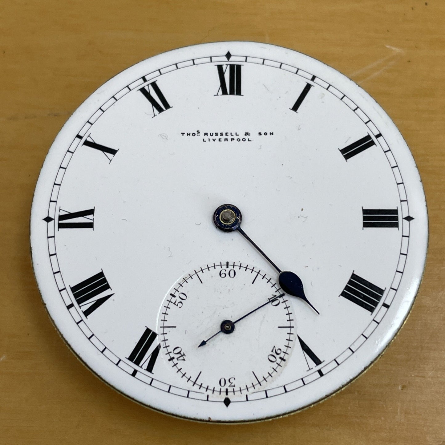 Thos Russell Rotherham’s Pocket Watch Movement Broken Staff Ref P