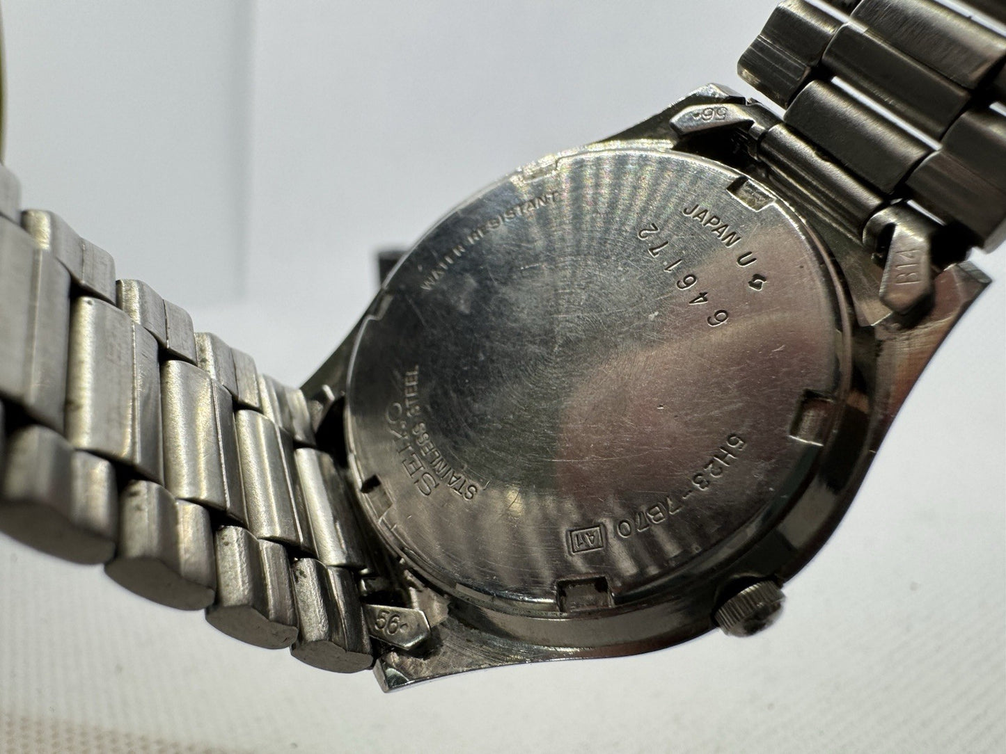 Mens Vintage Seiko SQ Quartz Watch 1986 New Battery