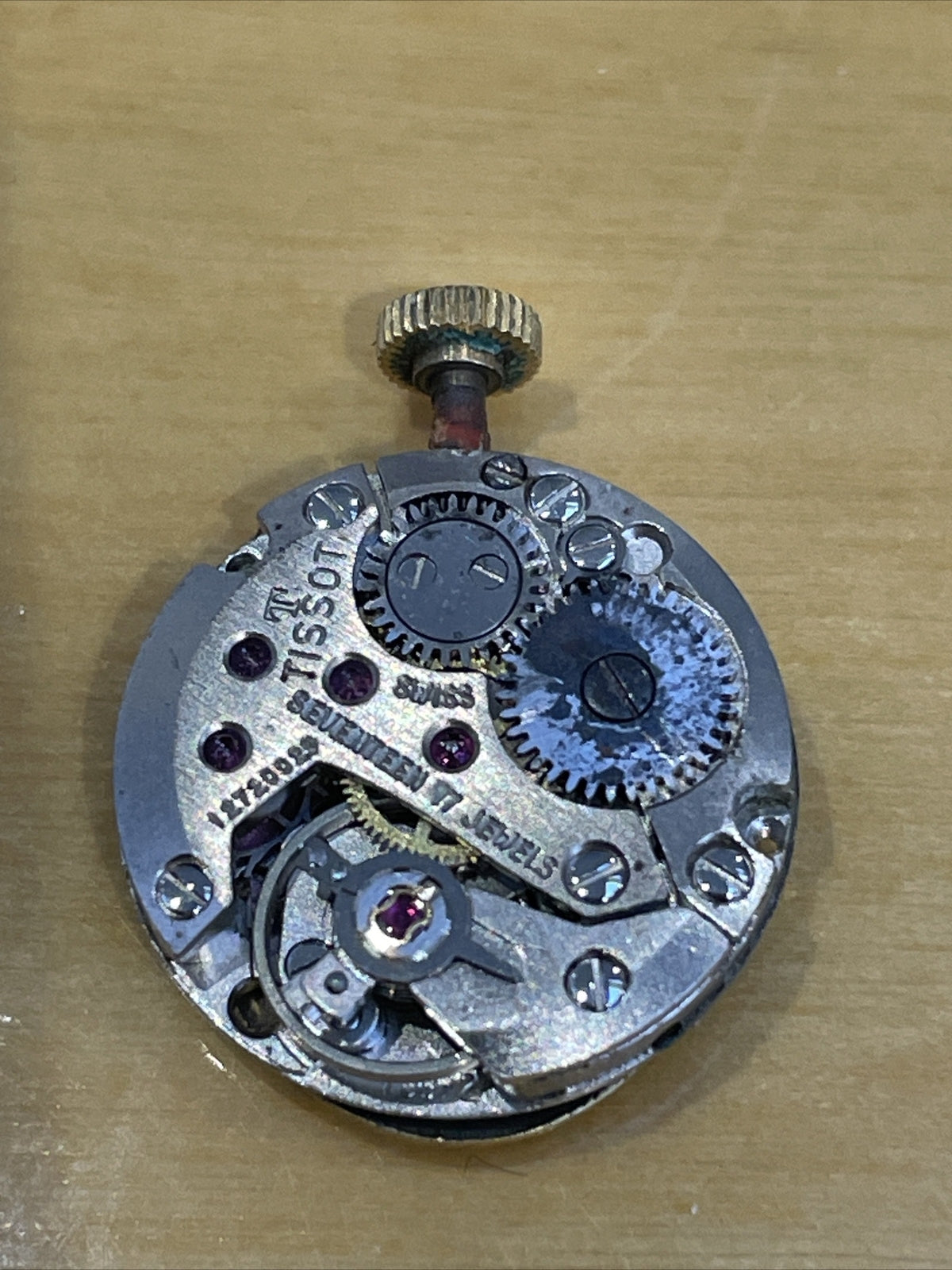 Tissot 709-2 Full Watch Movement for Parts Spares & Repair Ticking Ref FC