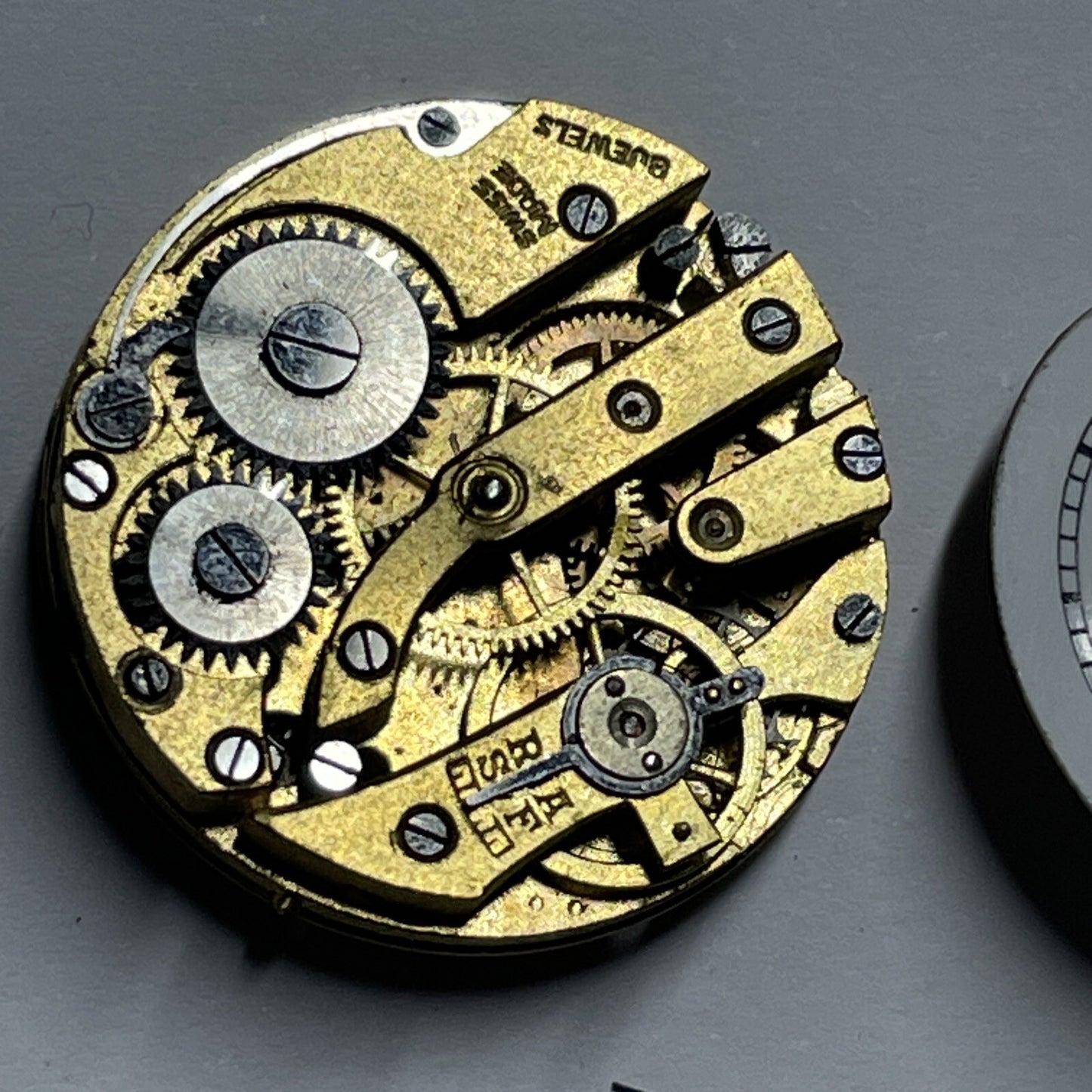 Early AS A Schild Trench Movement For Parts Spares Repair E18 10.5 Ligne