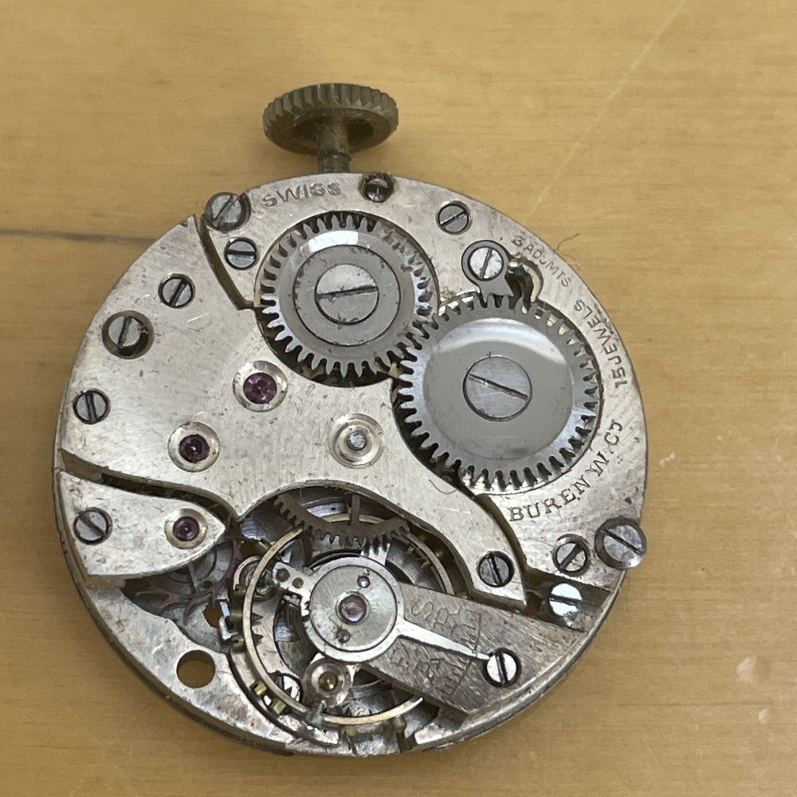 SFG Schild Freres Eterna Buren 10.5 Ligne Watch Movement OK  Balance Ref LG14-93