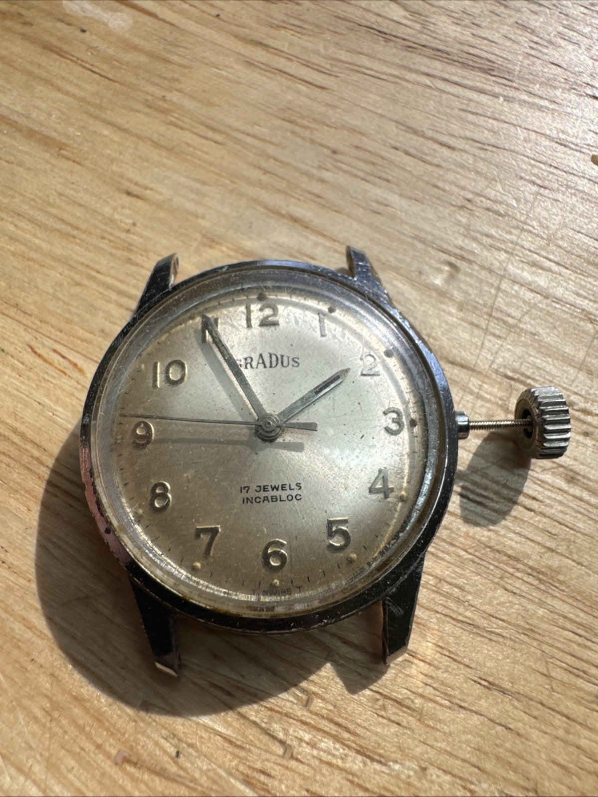 Gradus Mens Watch For Repair ST96 Movement Ticking LG0