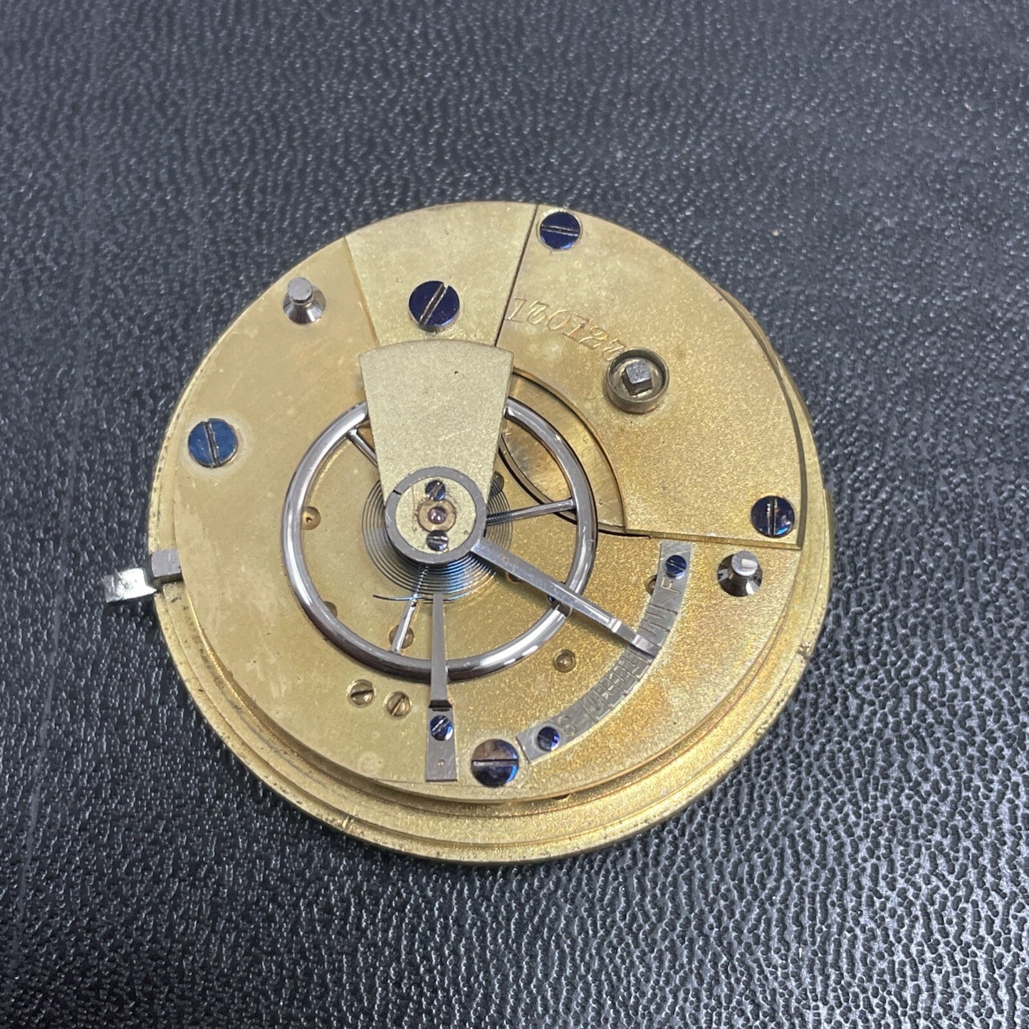 English Key Wind Pocket Watch Movement For Spares Or Repair Ref XR7