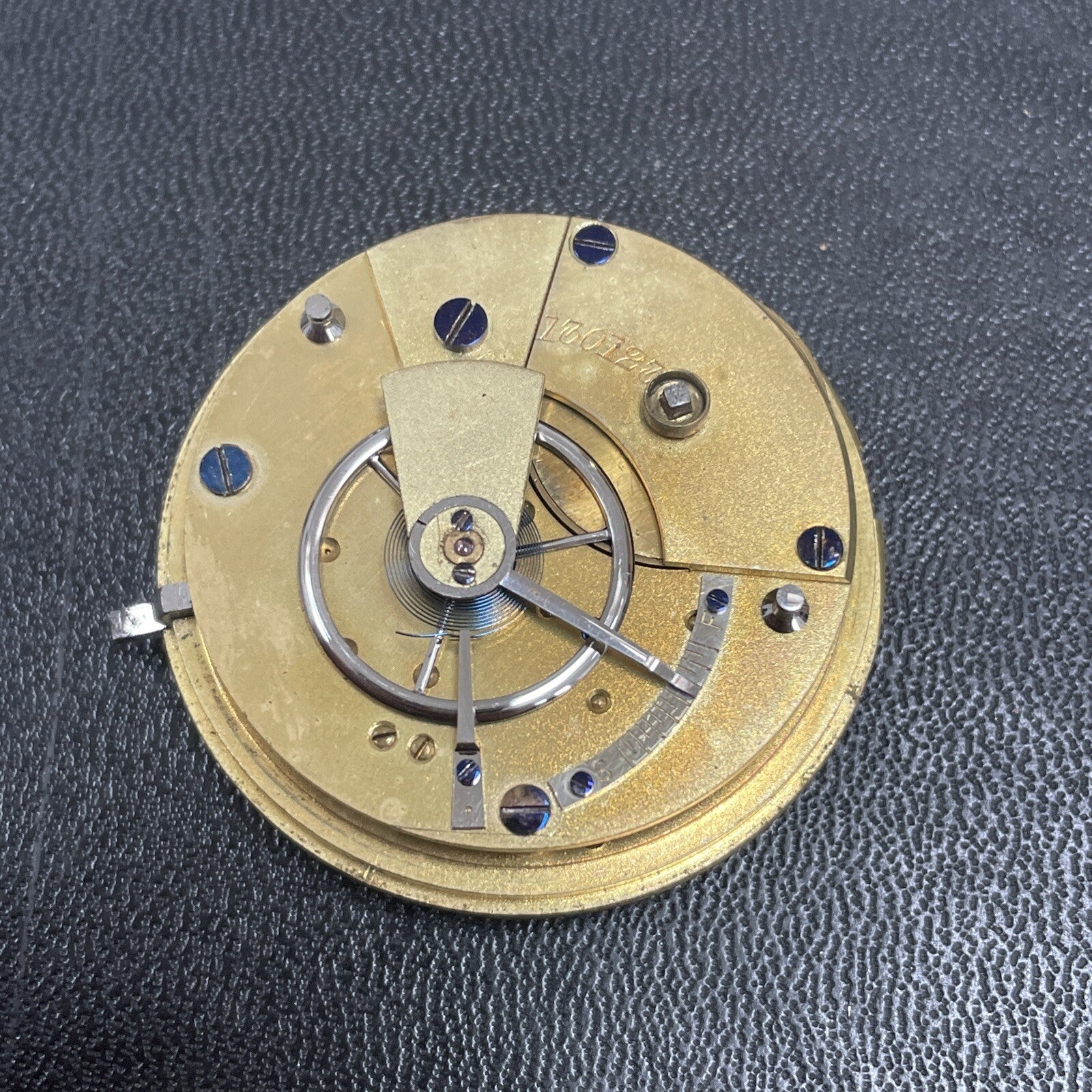 English Key Wind Pocket Watch Movement For Spares Or Repair Ref XR7