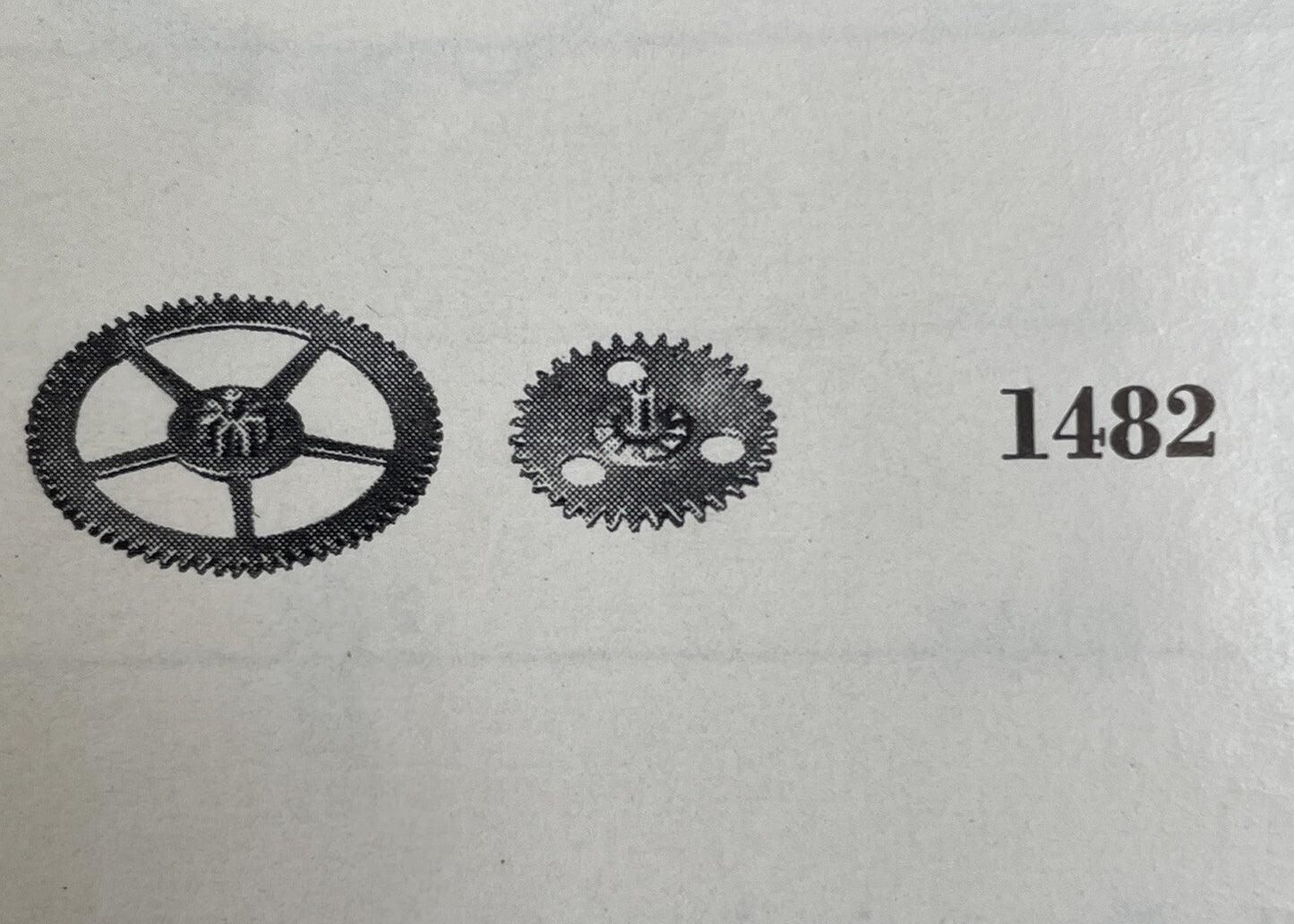 ETA TUDOR Part #1482 Auto Driving Gear For Ratchet Wheel Cal 2770 Ref L-C