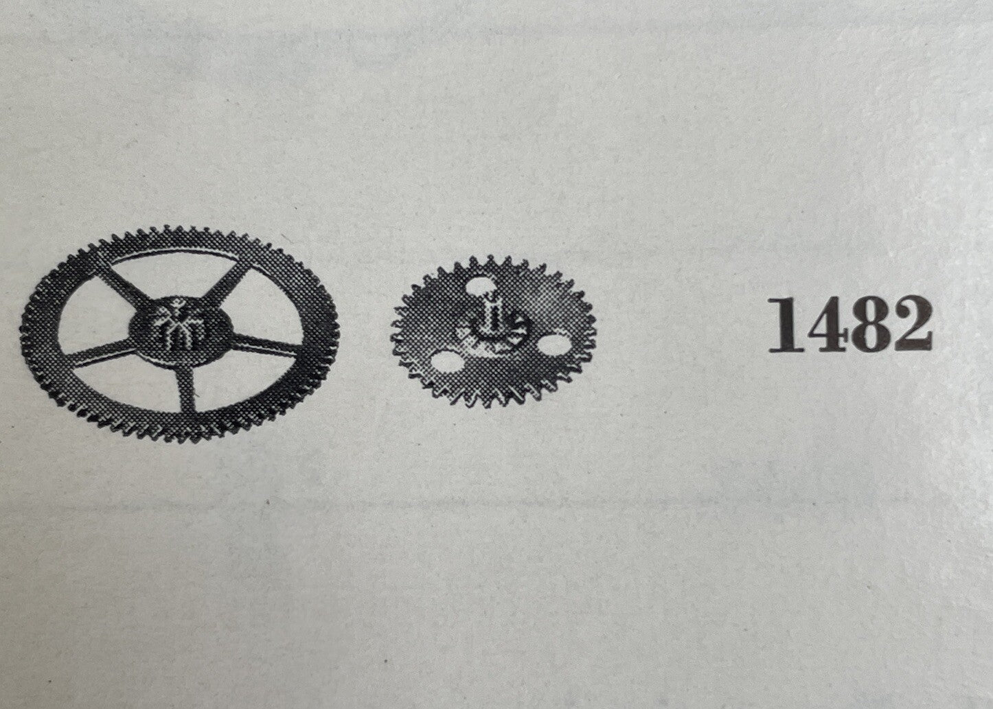 ETA TUDOR Part #1482 Auto Driving Gear For Ratchet Wheel Cal 2770 Ref L-C