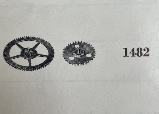 ETA TUDOR Part #1482 Auto Driving Gear For Ratchet Wheel Cal 2770 Ref L-C
