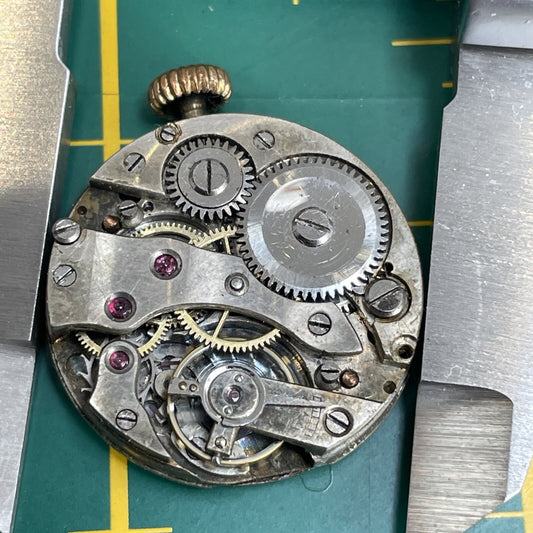 FHF 23.6mm Full Watch Movement Ticking For Spares Repair S10