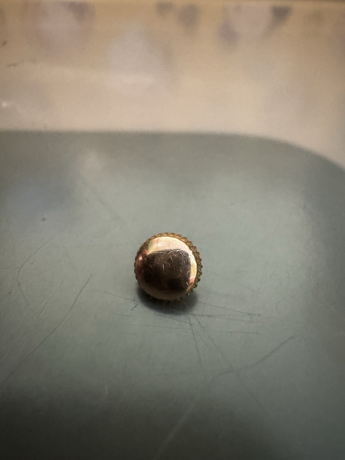 Rolex Brevet Patent Dust proof Gilt Crown 5mm 0.9mm Thread Ref LG0