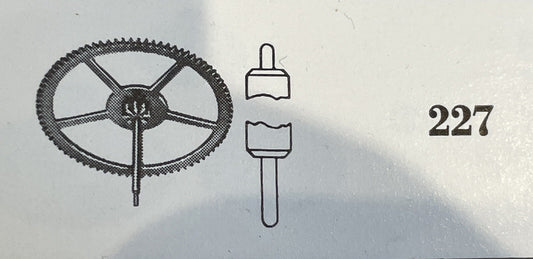 NOS ETA Part #227 Sweep Seconds  Wheel Cal 2390 H455 Ref L-D