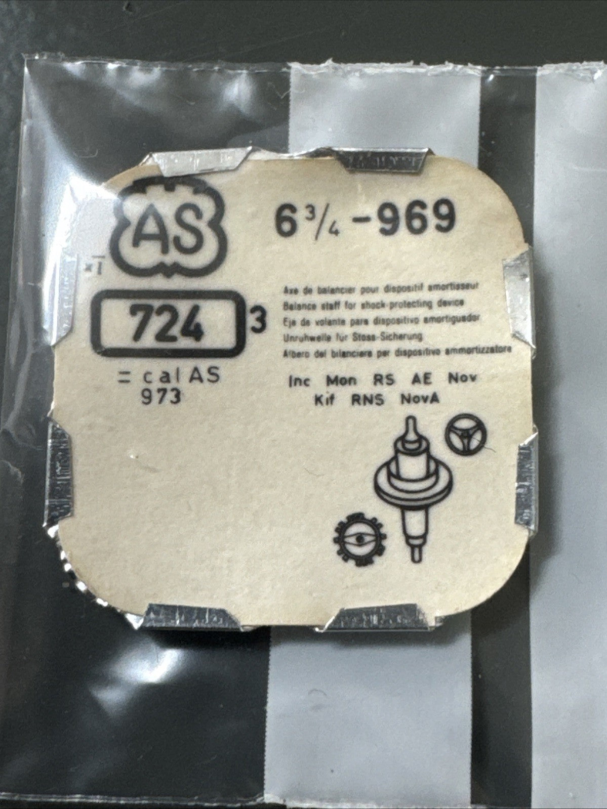 AS 969 Balance Staff X1 Ref LG11-30