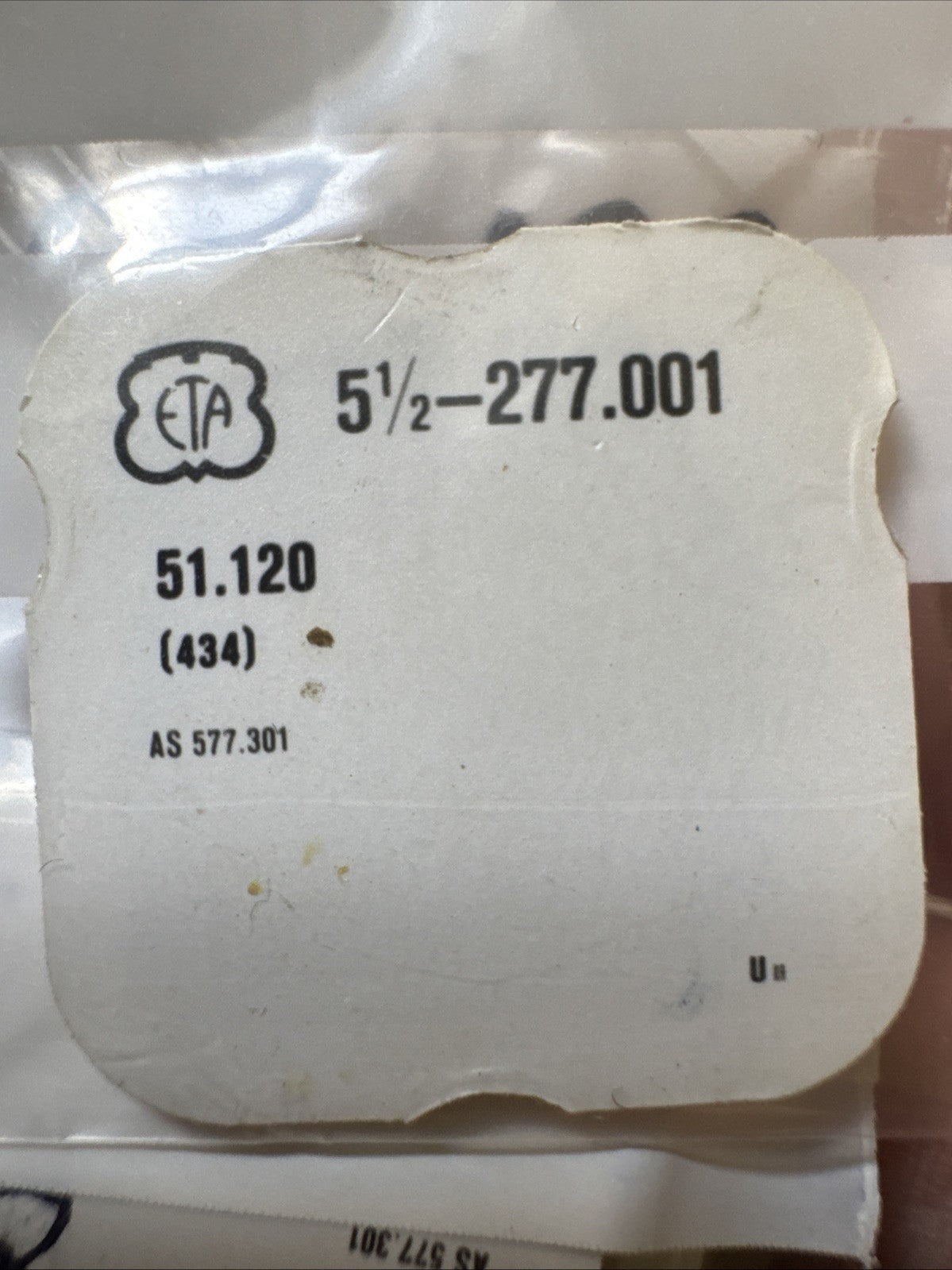 ETA 277.001 Spring Click #434 X1 Ref LG11-122