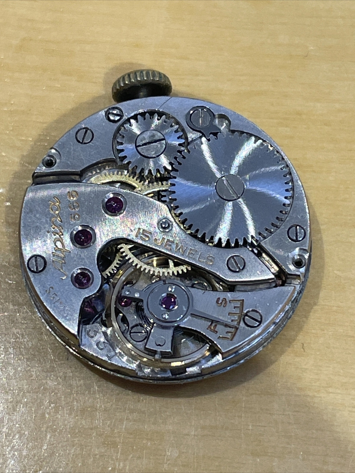 Alpina 566 Full Watch Movement for Parts Spares & Repair Running Well Ref FJ