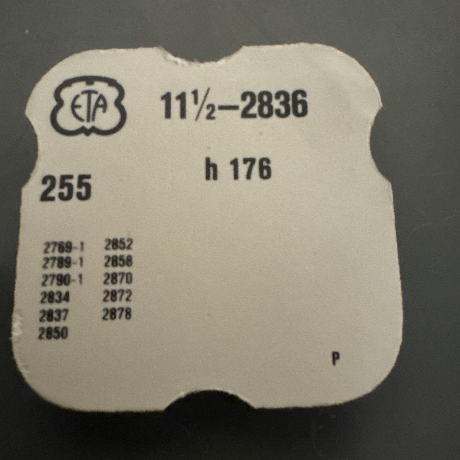 ETA 2836 Hour Wheel Ref LG1-21