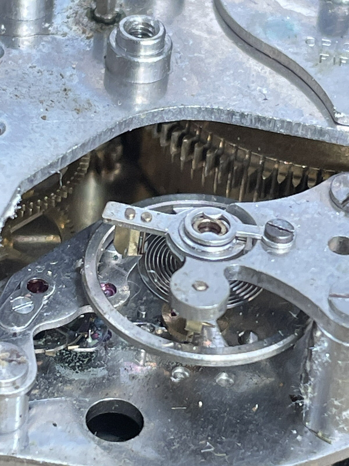 Ca 1960s Oris 8 Day Clock Cal 802 15J Good Balance