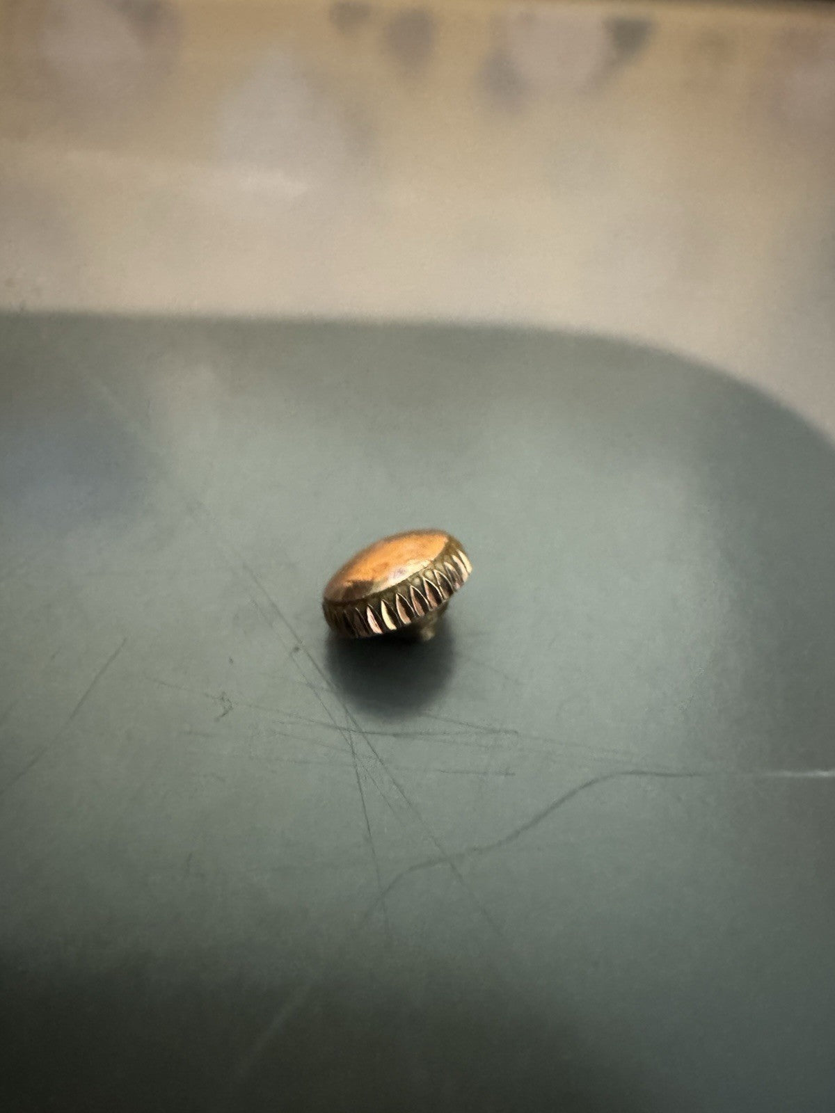 Rolex Brevet Patent Dust proof Gilt Crown 5mm 0.9mm Thread Ref LG0