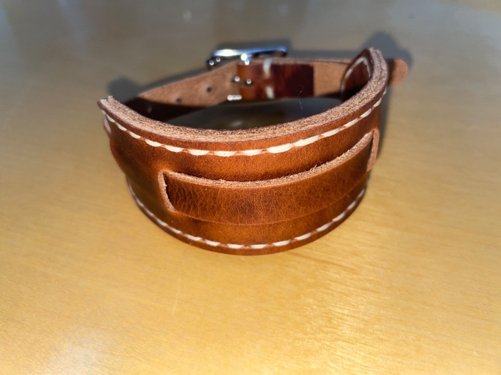 Luxury Trench Watch Strap Hand Made Italian Veg Tan F/Grain Leather New Colours
