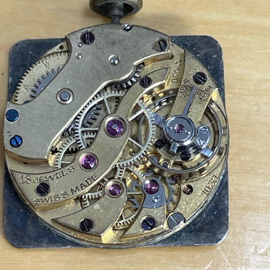 Longines 10.39 Full Movement Good Balance For Parts Spares Repair Ref D