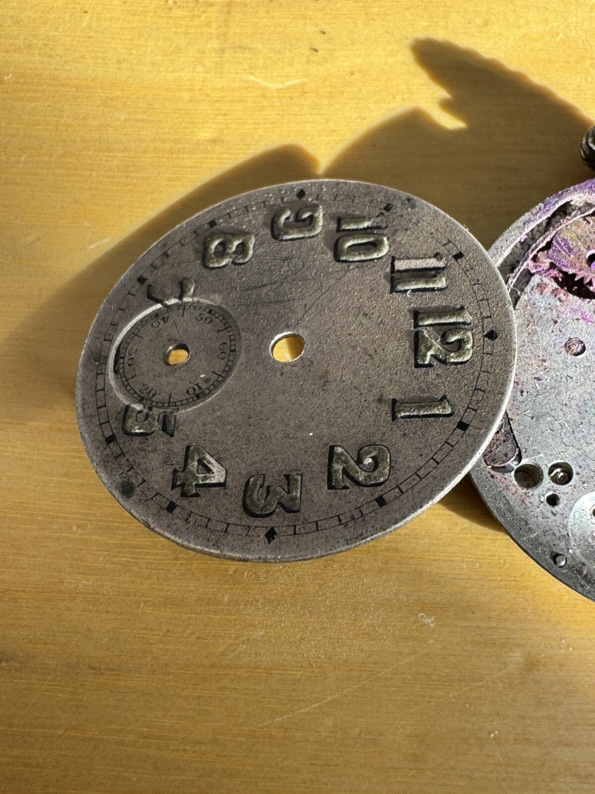 Racine Enicar Eterna 13 Ligne Trench Watch Movement For Parts Ref F.