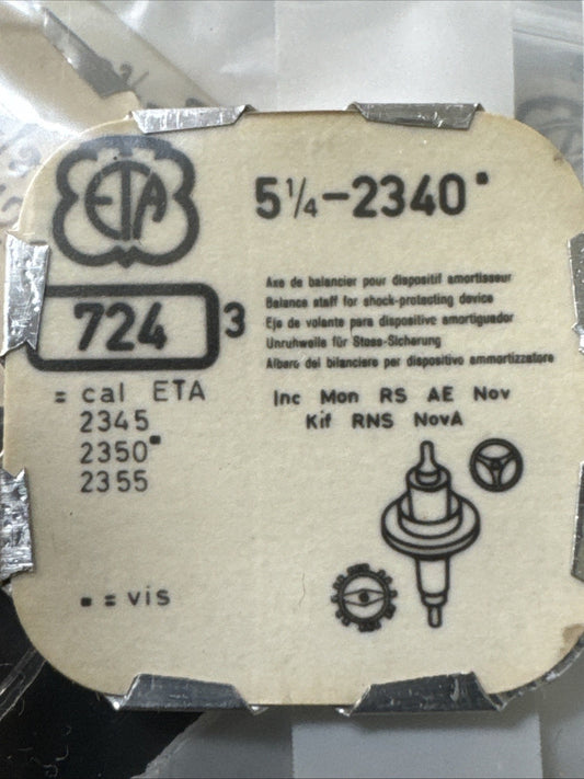 ETA 2340 Balance Staff X1 Ref LG11-33