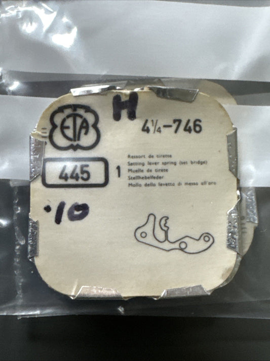 ETA 746 Setting Lever Spring X1 #445 Ref LG11-134